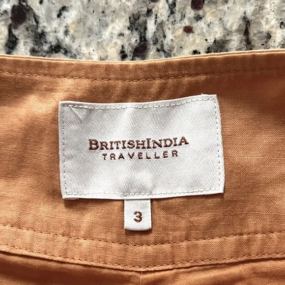 British India Carmel Mid Rise Ramie Lined Wide Leg Pants Jr Size 3 - Picture 7 of 7